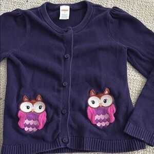 Gymboree Purple Owl Sweater 7